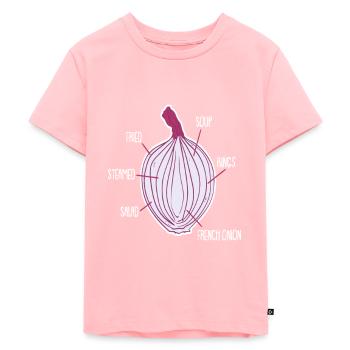 Onion Vegetables - Kids Premium Organic T-Shirt - rose - Front - AI Model Kid Female (0cm)