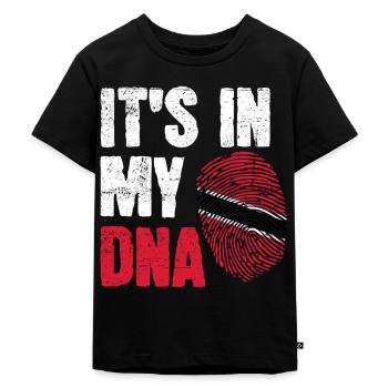 ADN Trini Tobago Trinidad Flag Trinidadian - T-shirt Premium bio Enfant - noir - Devant - Mikhail (115cm)