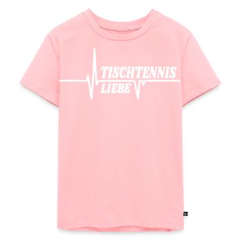 Tischtennis Zubehör Pingpong Motiv - Kinder Premium Bio T-Shirt - Rosa - Vorne - AI Model Kid Female (0cm)