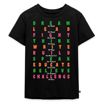 Black History Martin Luther King Afrika - Kinder Premium Bio T-Shirt - Schwarz - Vorne - Mikhail (115cm)