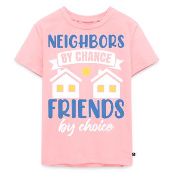 Neighbors By Chance - Kids Premium Organic T-Shirt - rose - Front - AI Model Kid Female (0cm)