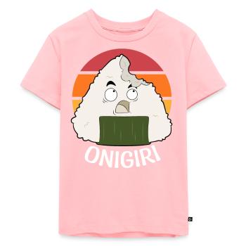 Onigiri Nihon Foodie Japan Fan Anime - Kids Premium Organic T-Shirt - rose - Front - AI Model Kid Female (0cm)