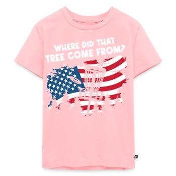 Tenue de Disc Golf Frisbee Drôle - T-shirt Premium bio Enfant - rose - Devant - AI Model Kid Female (0cm)