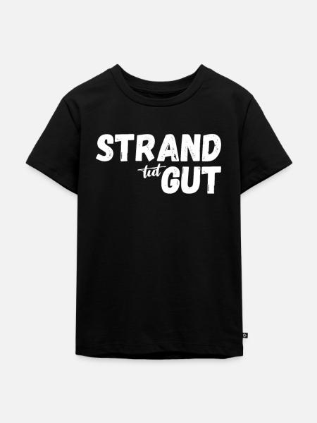 Strand tut gut - Kinder Premium Bio T-Shirt - Schwarz