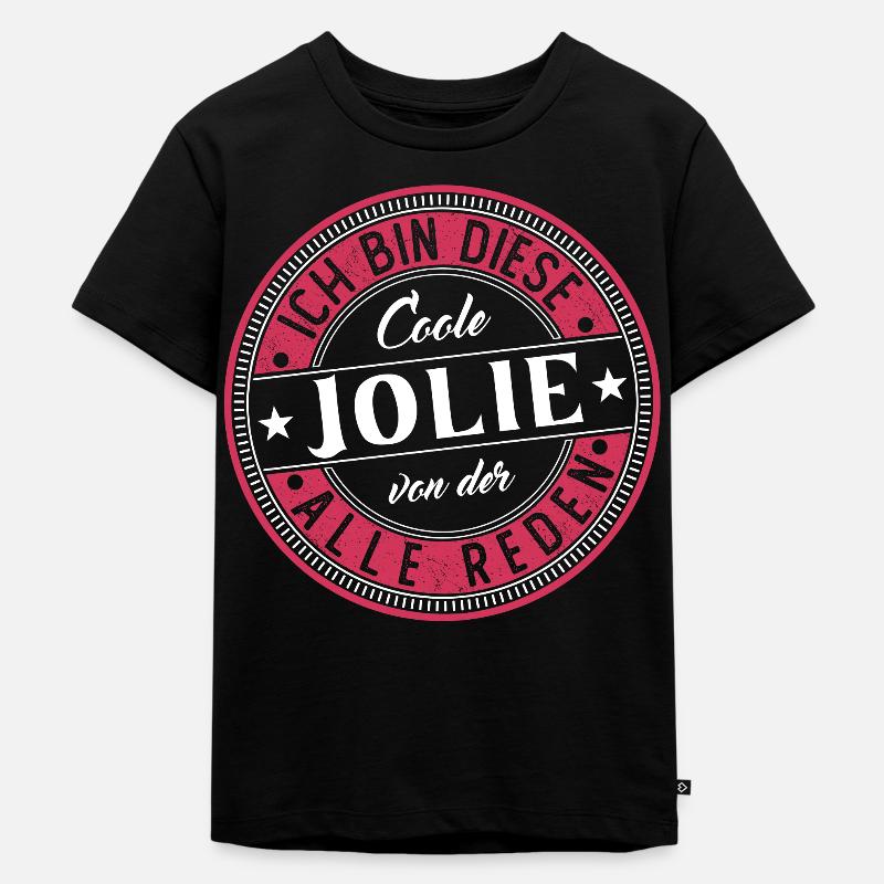 Jolie Geschenkidee Geschenk Geburtstag - Kinder Premium Bio T-Shirt - Schwarz