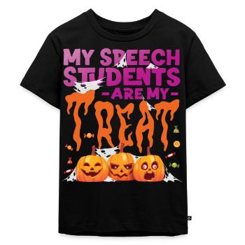 Speech Therapist Therapy Assistant - Kids Premium Organic T-Shirt - black - Front - Mikhail (115cm)