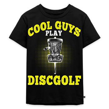 Disc Golf Coole Jungs spielen Discgolf Discgolfer - Kinder Premium Bio T-Shirt - Schwarz - Vorne - Mikhail (115cm)