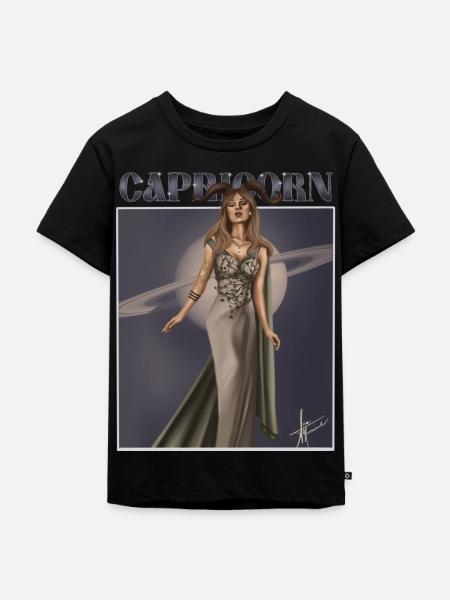 Capricorn - Kinder Premium Bio T-Shirt - Schwarz