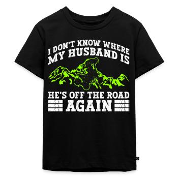 Quadfahrer Quad - Kinder Premium Bio T-Shirt - Schwarz - Vorne - Mikhail (115cm)