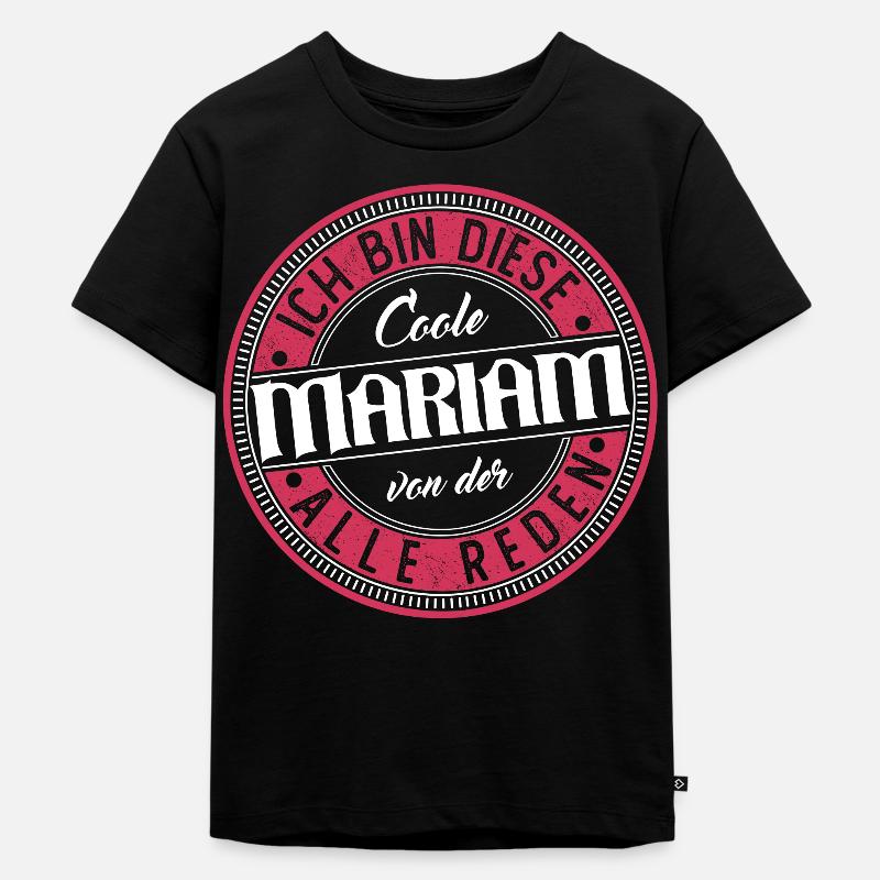 Mariam Geschenkidee Geschenk Geburtstag - Kinder Premium Bio T-Shirt - Schwarz