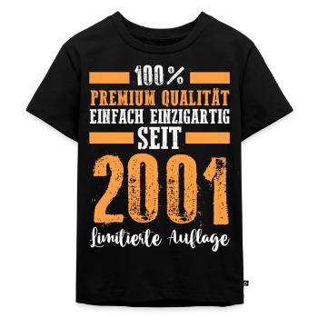 2004 22 Jahre Geburtstag - Kinder Premium Bio T-Shirt - Schwarz - Vorne - Mikhail (115cm)