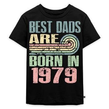 Les meilleurs pères sont nés en 1979, à l’âge de 44 ans, - T-shirt Premium bio Enfant - noir - Devant - Mikhail (115cm)