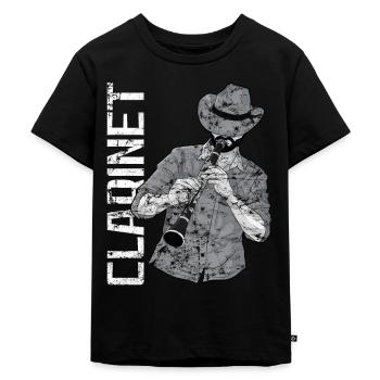 Clarinettiste Musiciens d’orchestre - T-shirt Premium bio Enfant - noir - Devant - Mikhail (115cm)