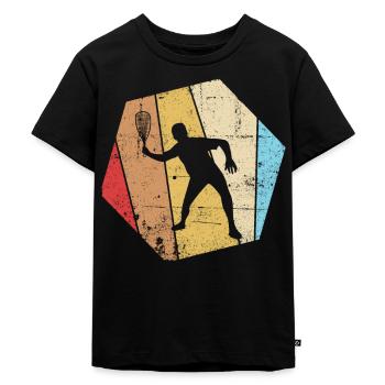 Racquetball Vintage Rétro - T-shirt Premium bio Enfant - noir - Devant - Mikhail (115cm)