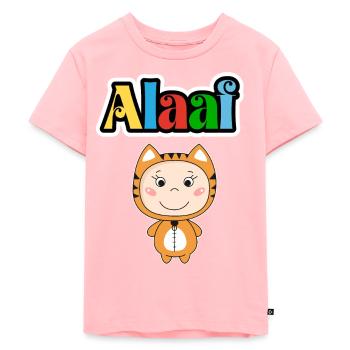Animal de carnaval mignon, Kölle Alaaf, tigre de fête - T-shirt Premium bio Enfant - rose - Devant - AI Model Kid Female (0cm)
