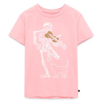 Squelette Violon Cat - T-shirt Premium bio Enfant - rose - Devant - AI Model Kid Female (0cm)