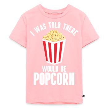 Pop-corn - T-shirt Premium bio Enfant - rose - Devant - AI Model Kid Female (0cm)