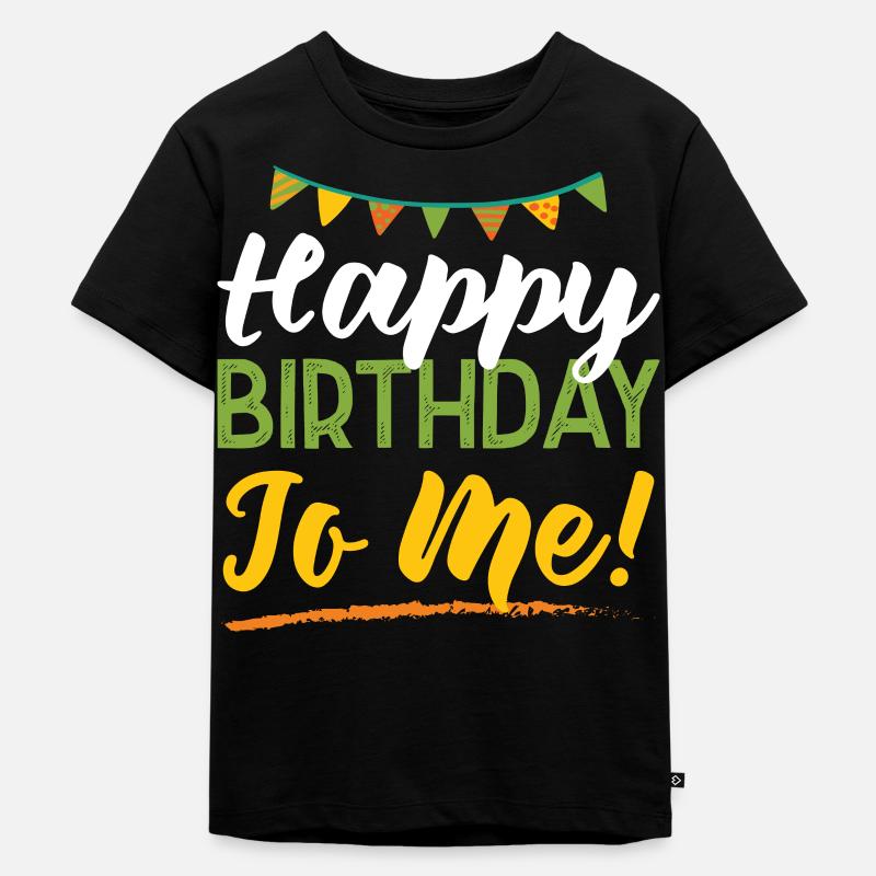 happy birthday - Kinder Premium Bio T-Shirt - Schwarz