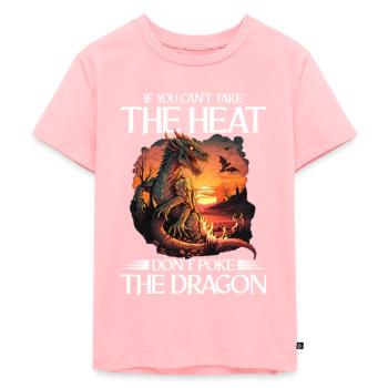 Fabelwesen Drachen Geschenk Männer Drache Für Eine - Kinder Premium Bio T-Shirt - Rosa - Vorne - AI Model Kid Female (0cm)
