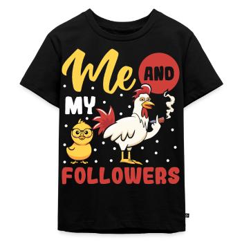 Moi et mes abonnés - T-shirt Premium bio Enfant - noir - Devant - Mikhail (115cm)