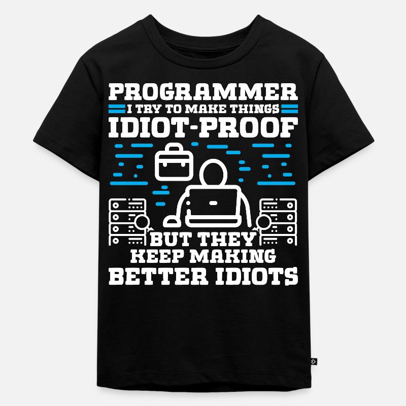 Programmeur j’essaie de faire des choses - T-shirt Premium bio Enfant - noir