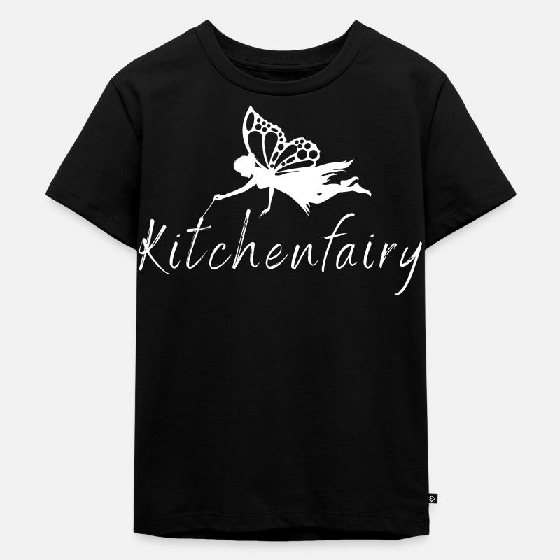 Küchenfee - Kinder Premium Bio T-Shirt - Schwarz