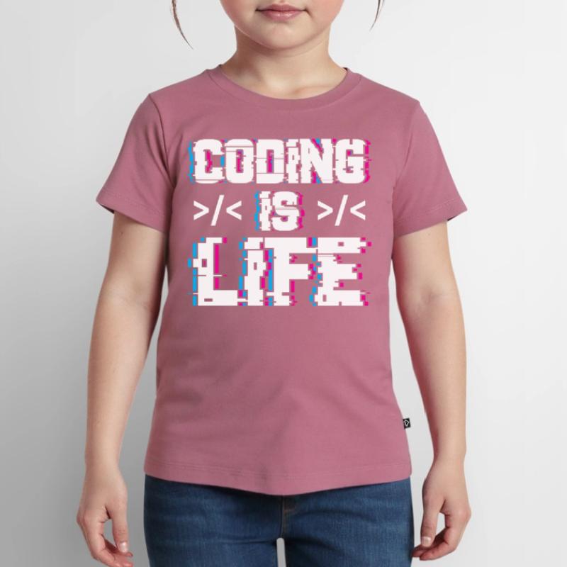 Coding Ist Leben Programmierer Coder Code Kinder Premium Bio T-Shirt