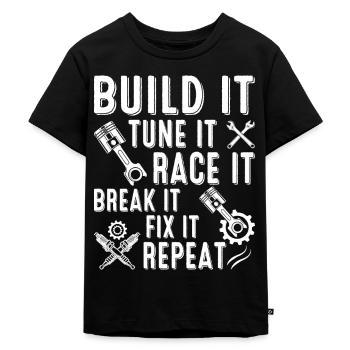 Craftsman Caretaker Hobby Repair - Kids Premium Organic T-Shirt - black - Front - Mikhail (115cm)