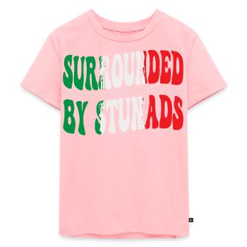 Entouré du drapeau de la fierté italienne de Stunad - T-shirt Premium bio Enfant - rose - Devant - AI Model Kid Female (0cm)