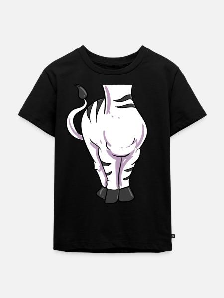 Zebra Kostüm - Kinder Premium Bio T-Shirt - Schwarz