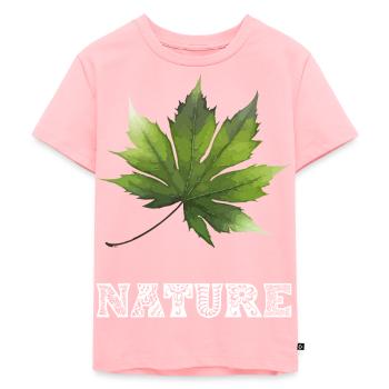 Natur - Ekologisk premium-T-shirt barn - rosa - Fram - AI Model Kid Female (0cm)
