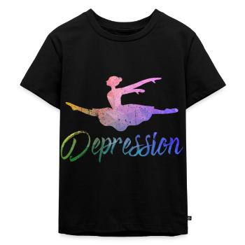 Ballett, Ballerina, Girl, Mädchen, Tanzen - Kinder Premium Bio T-Shirt - Schwarz - Vorne - Mikhail (115cm)