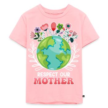 Save the Earth Environmentalists Mother Earth - Kids Premium Organic T-Shirt - rose - Front - AI Model Kid Female (0cm)