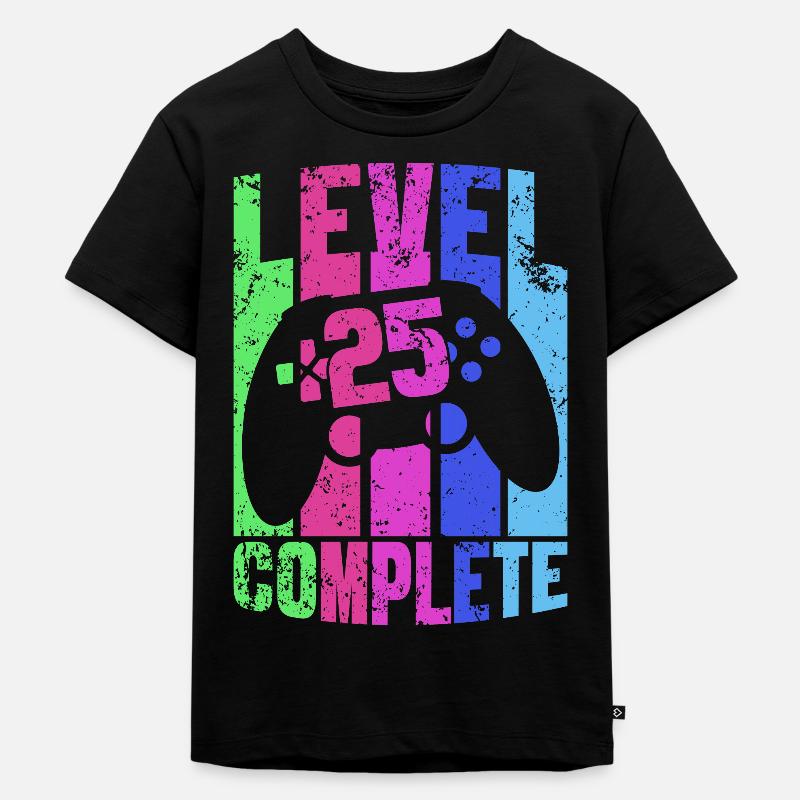 Gambler 25th Birthday Gamepad Gaming Controller - T-shirt Premium bio Enfant - noir