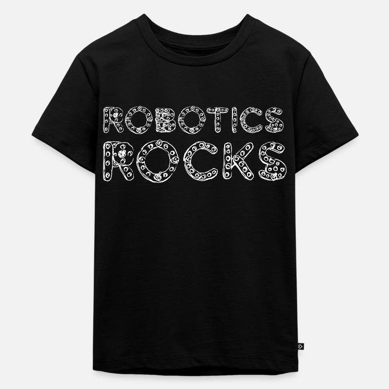 Robotics Rocks Robot Robotics Engineer - Kids Premium Organic T-Shirt - black