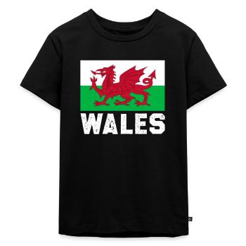 Rugby - Kinder Premium Bio T-Shirt - Schwarz - Vorne - Mikhail (115cm)