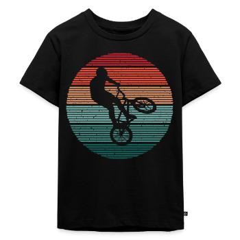 BMX Vélo Cycliste Vintage Cascade BMX - T-shirt Premium bio Enfant - noir - Devant - Mikhail (115cm)