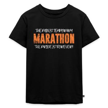 Running Runner Jogging Jogging Runner Gift - Kids Premium Organic T-Shirt - black - Front - Mikhail (115cm)