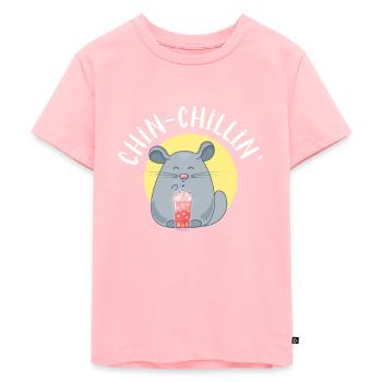 Chinchilla - Kinder Premium Bio T-Shirt - Rosa - Vorne - AI Model Kid Female (0cm)