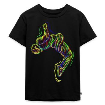 Parkour Backflip - T-shirt Premium bio Enfant - noir - Devant - Mikhail (115cm)