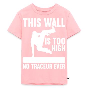 Parkour Freerunning - Kids Premium Organic T-Shirt - rose - Front - AI Model Kid Female (0cm)