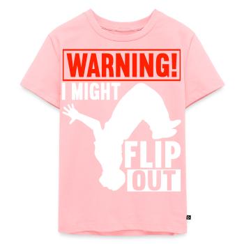 Parkour Freerunning - Kids Premium Organic T-Shirt - rose - Front - AI Model Kid Female (0cm)