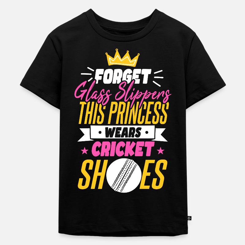 Cricket-Mädchen - Kinder Premium Bio T-Shirt - Schwarz