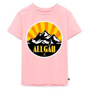 Allgäu - Kinder Premium Bio T-Shirt - Rosa - Vorne - AI Model Kid Female (0cm)