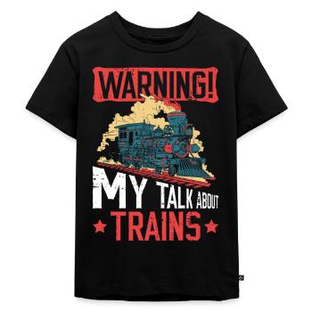 Eisenbahnarbeiter Und Zugingenieur - T-shirt Premium bio Enfant - noir - Devant - Mikhail (115cm)
