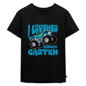 Kindergarten - Kinder Premium Bio T-Shirt - Schwarz - Vorne - Mikhail (115cm)