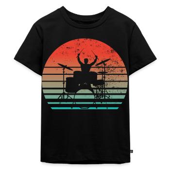 Batteurs Batteurs Batteurs Batteurs - T-shirt Premium bio Enfant - noir - Devant - Mikhail (115cm)