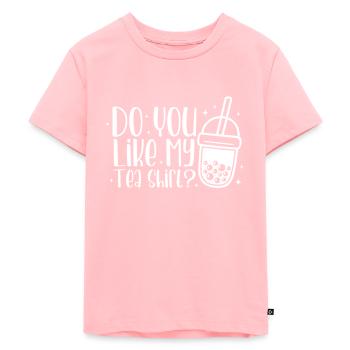 Thé à bulles - T-shirt Premium bio Enfant - rose - Devant - AI Model Kid Female (0cm)