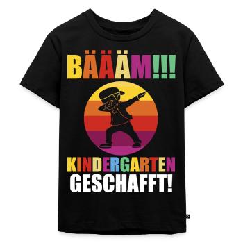 Schulkind Schulbeginn Erste Klasse Kindergarten Ei - Kinder Premium Bio T-Shirt - Schwarz - Vorne - Mikhail (115cm)