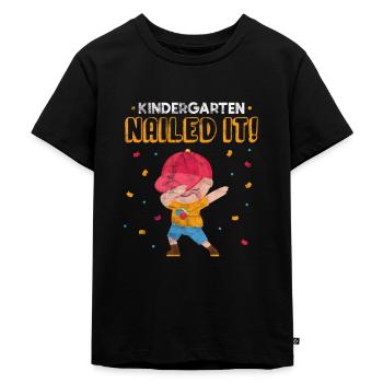 Kindergarten - Kinder Premium Bio T-Shirt - Schwarz - Vorne - Mikhail (115cm)